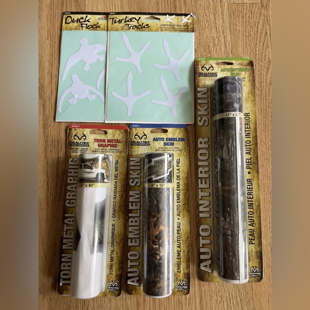 Realtree Xtra Camo Automotive Vinyl Decal Graphics | LOT OF 5